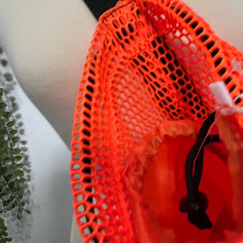 NEW Free People Movement Mini Mesh Sling Bag Orange Functional Athleisure - Picture 7 of 9